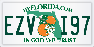 FL license plate EZVI97