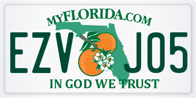 FL license plate EZVJ05