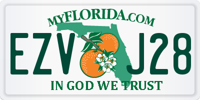 FL license plate EZVJ28