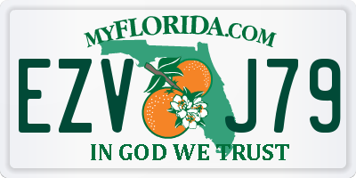 FL license plate EZVJ79