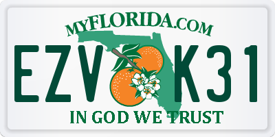 FL license plate EZVK31