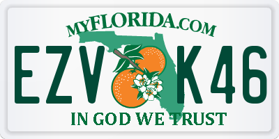 FL license plate EZVK46