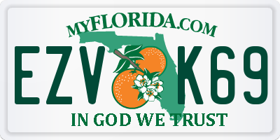 FL license plate EZVK69