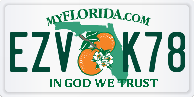 FL license plate EZVK78