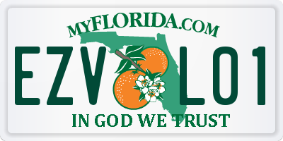 FL license plate EZVL01