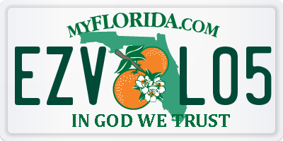 FL license plate EZVL05