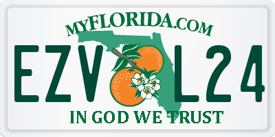 FL license plate EZVL24