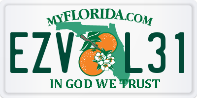 FL license plate EZVL31