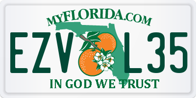 FL license plate EZVL35