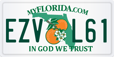 FL license plate EZVL61