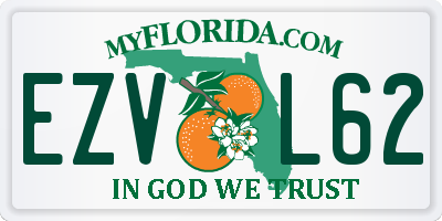 FL license plate EZVL62