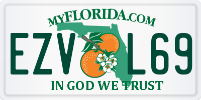 FL license plate EZVL69