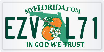 FL license plate EZVL71