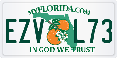 FL license plate EZVL73