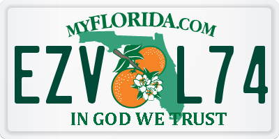 FL license plate EZVL74