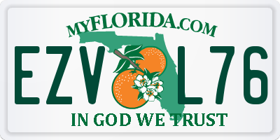 FL license plate EZVL76