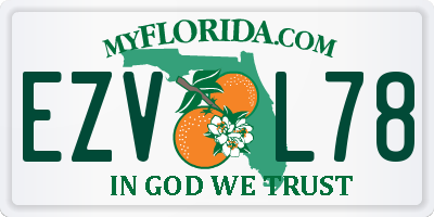 FL license plate EZVL78