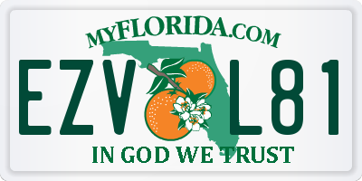 FL license plate EZVL81