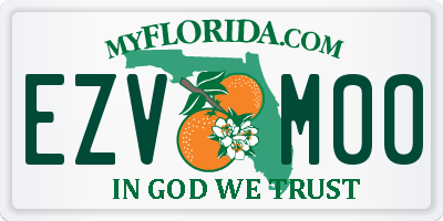 FL license plate EZVM00