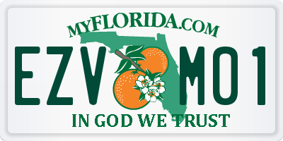 FL license plate EZVM01