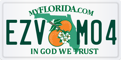 FL license plate EZVM04