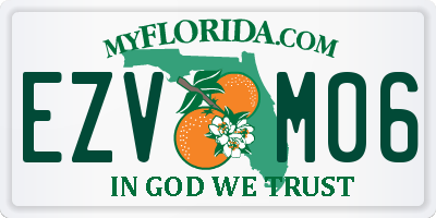 FL license plate EZVM06