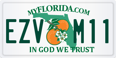 FL license plate EZVM11