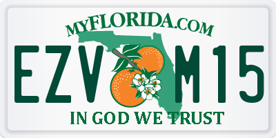 FL license plate EZVM15