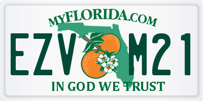 FL license plate EZVM21