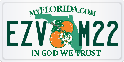 FL license plate EZVM22