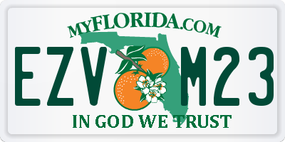 FL license plate EZVM23