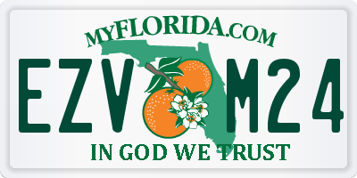 FL license plate EZVM24