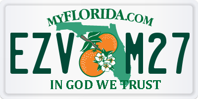 FL license plate EZVM27