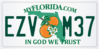 FL license plate EZVM37