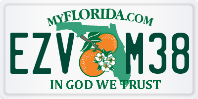 FL license plate EZVM38