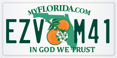 FL license plate EZVM41