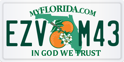 FL license plate EZVM43