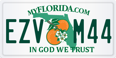 FL license plate EZVM44