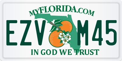 FL license plate EZVM45