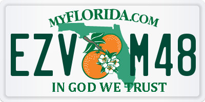 FL license plate EZVM48