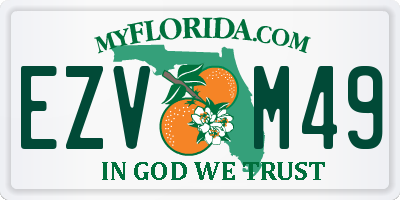 FL license plate EZVM49