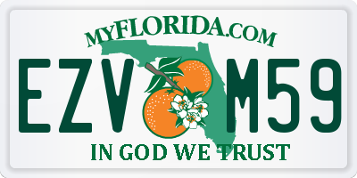 FL license plate EZVM59