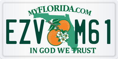 FL license plate EZVM61