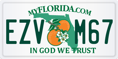 FL license plate EZVM67