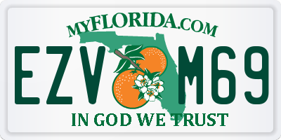 FL license plate EZVM69