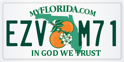 FL license plate EZVM71