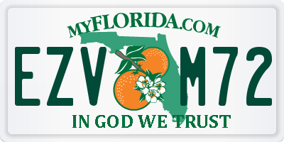 FL license plate EZVM72