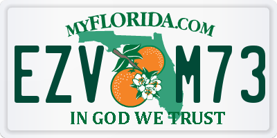 FL license plate EZVM73