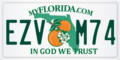 FL license plate EZVM74