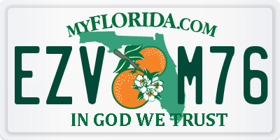 FL license plate EZVM76